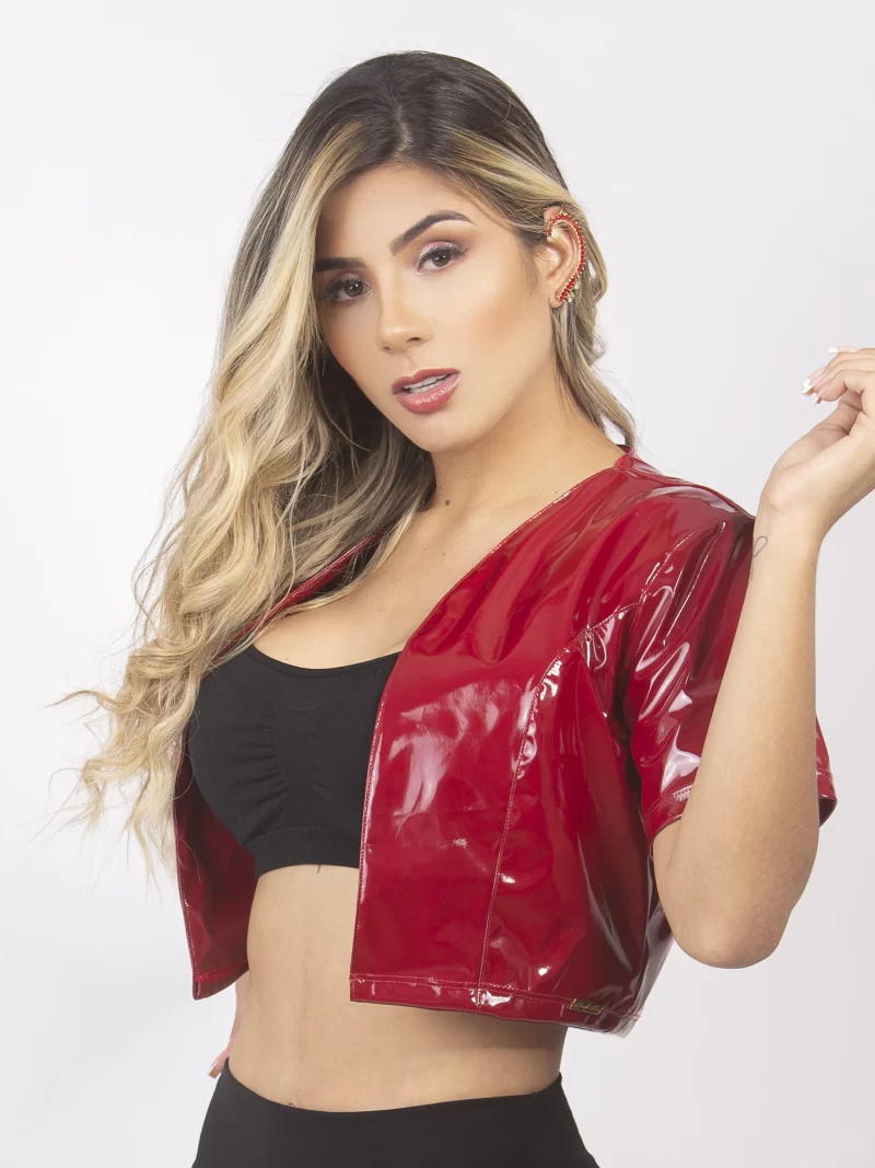 Camila Tobón Descuentos - Chaqueta Manga Corta Roja